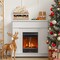 Casafield Wooden Christmas Advent Calendar with Drawers, Christmas Countdown LED Holiday Decoration with Shooting Star and Light Background